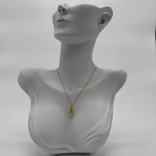 Çelik Gold Balık Kolye - 1
