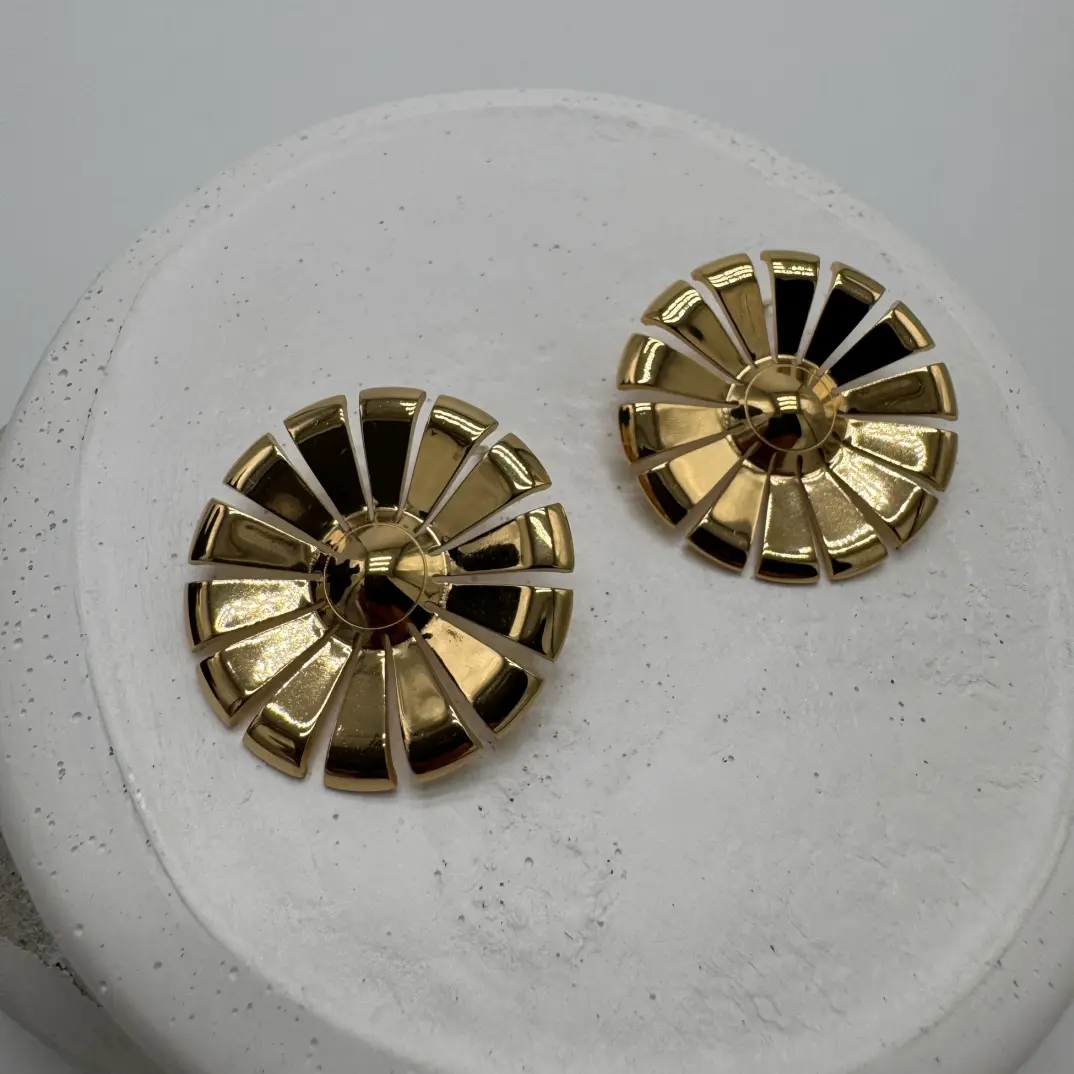 Çelik Gold Güneş Küpe - 2