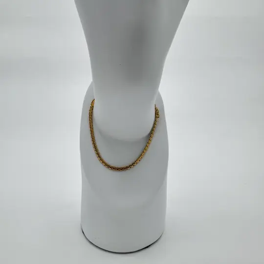 Çelik Gold Unisex İnce Zincir Detay Bileklik