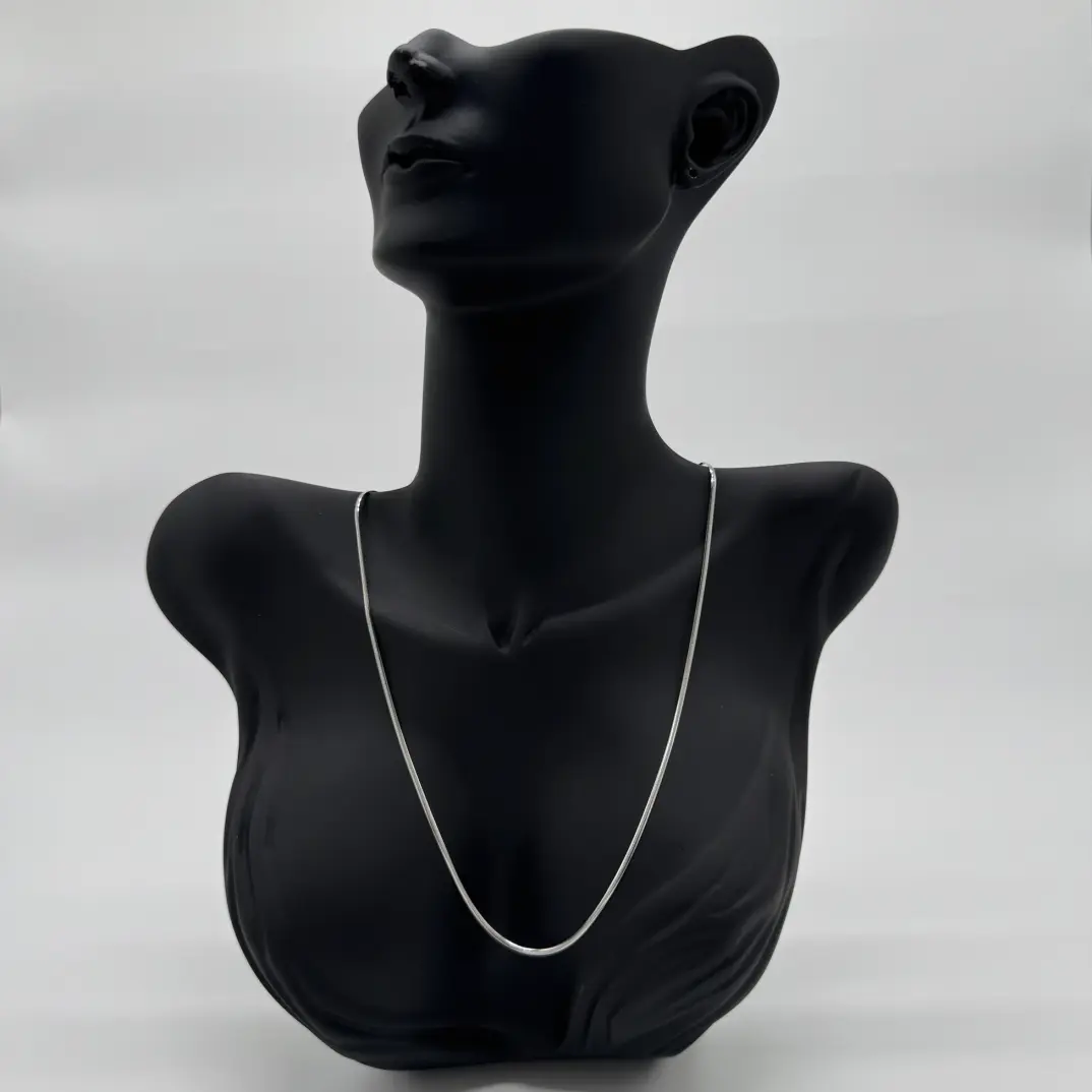 Çelik İnce İtalyan Zincir Unisex Silver Kolye - 1