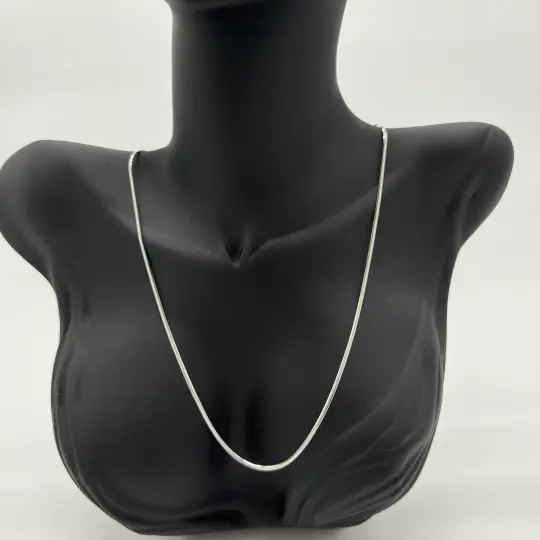 Çelik İnce İtalyan Zincir Unisex Silver Kolye - 3