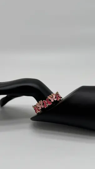 Divine Pulse Özel Seri Rose Butterfly Kelepçe Bilezik - 3