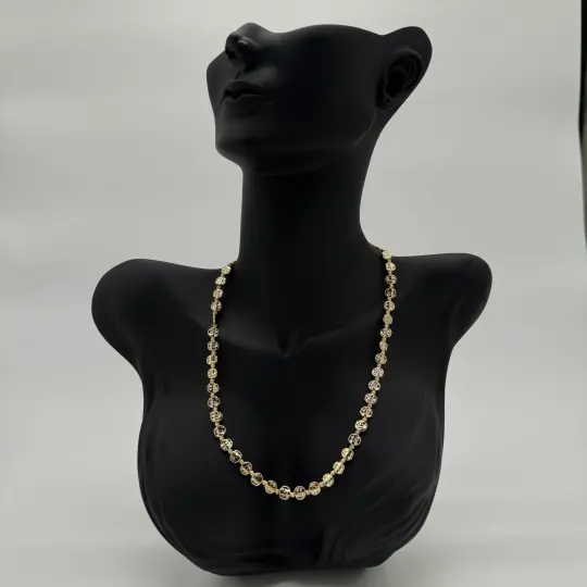 Gold Antik Desen Doreli Kolye - 1