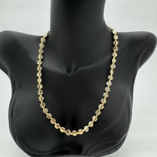 Gold Antik Desen Doreli Kolye - 3