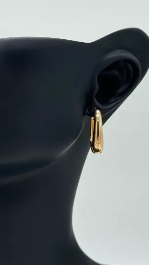 Luxury Oval Küpe - Gold