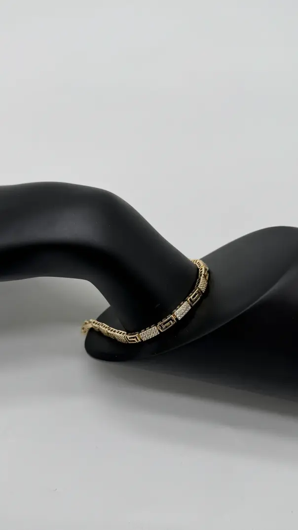 Özel Seri Gold Diamond Bileklik - 4