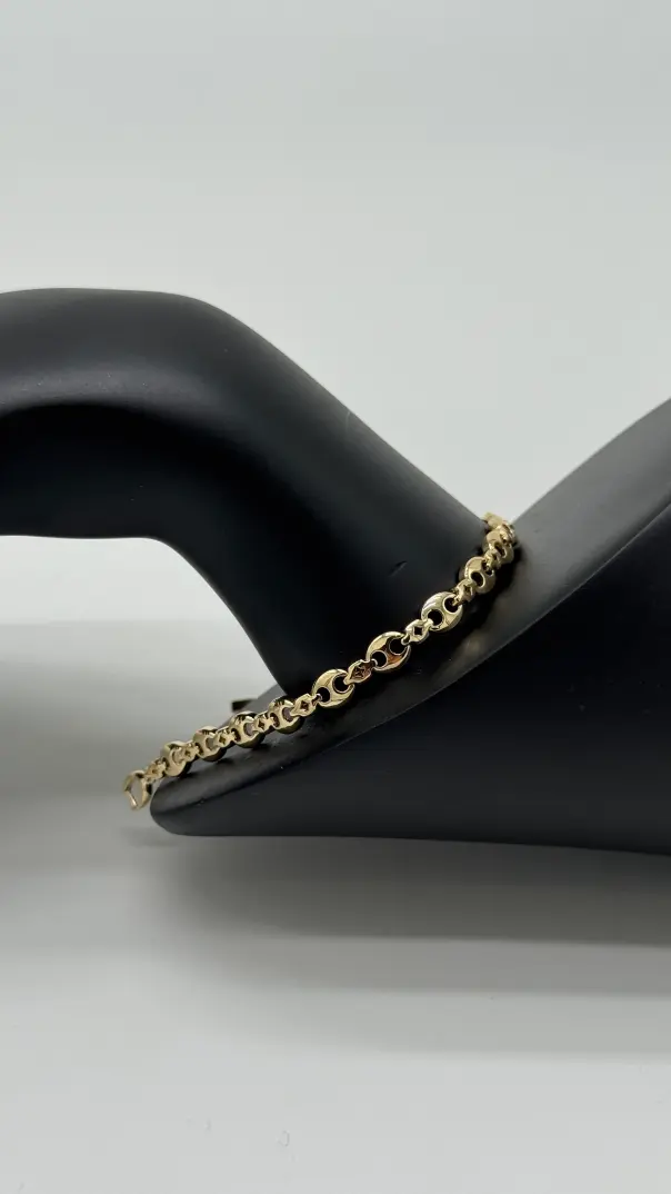 Özel Seri Gold Ezme Model Bileklik - 2