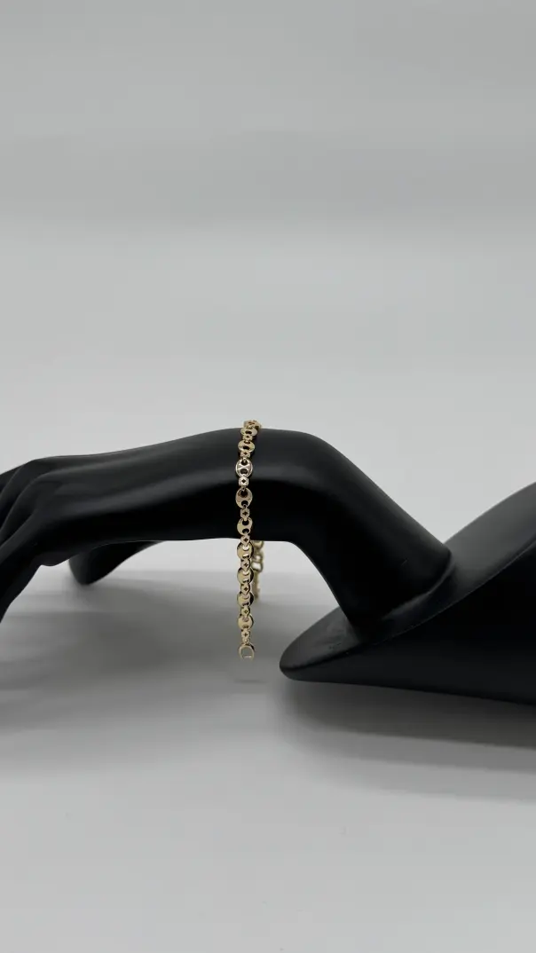 Özel Seri Gold Ezme Model Bileklik - 3