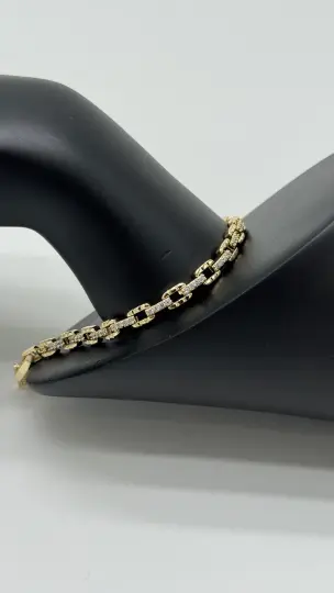Özel Seri Gold Kare Taş Luxury Bileklik - 2