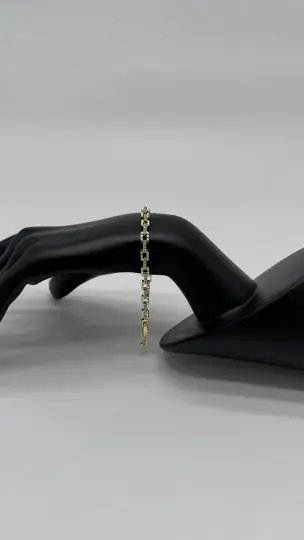 Özel Seri Gold Kare Taş Luxury Bileklik - 3