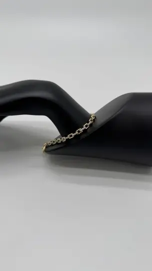 Özel Seri Gold Kare Taş Luxury Bileklik - 4