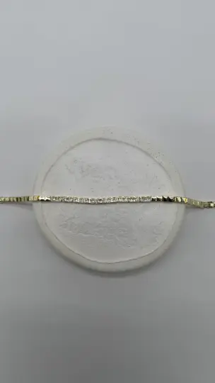 Özel Seri Gold Kare Taşlı Zarif Bileklik