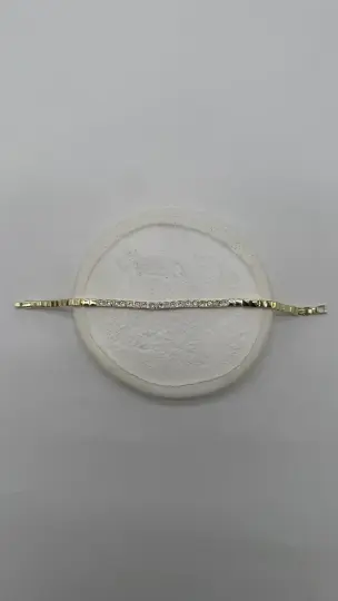 Özel Seri Gold Kare Taşlı Zarif Bileklik - 4
