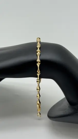 Özel Seri Gold Kemik Model Bileklik