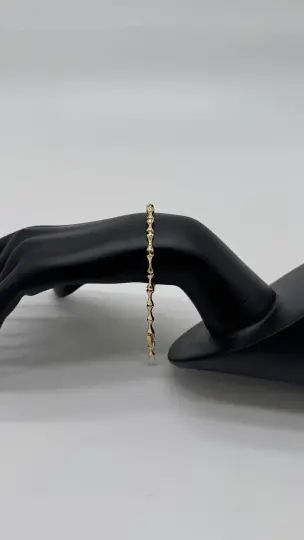 Özel Seri Gold Kemik Model Bileklik - 2