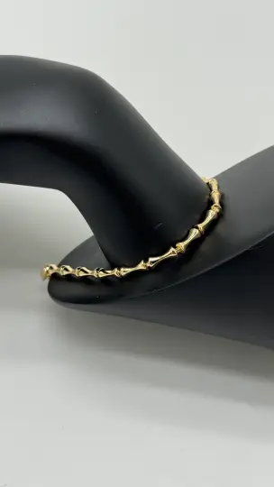 Özel Seri Gold Kemik Model Bileklik - 3