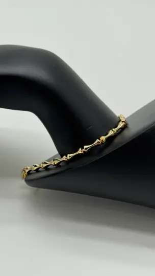 Özel Seri Gold Kemik Model Bileklik - 4