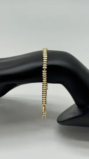 Özel Seri Gold Oval Ezme Pul Bileklik