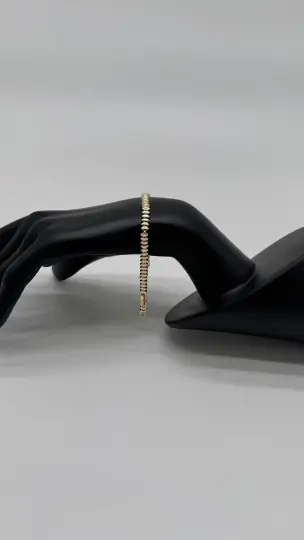 Özel Seri Gold Oval Ezme Pul Bileklik - 3