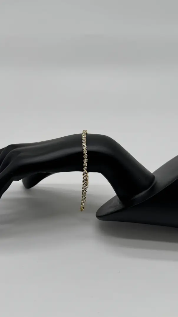 Özel Seri Gold S Model Su Yolu Bileklik - 2
