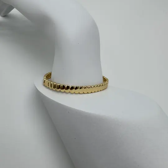 Özel Seri Gold Vintage Kelepçe Bileklik - 2