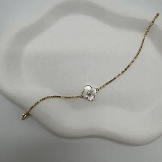 Özel Seri Gold Yonca Detay Bileklik - 3