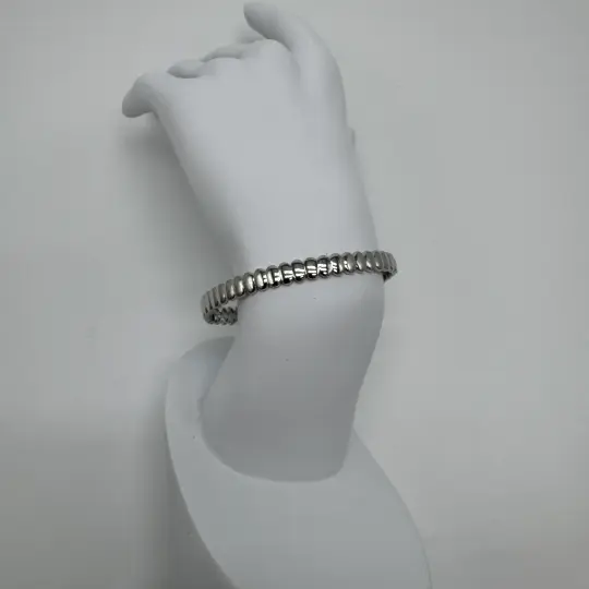 Özel Seri Silver Vintage Kelepçe Bileklik