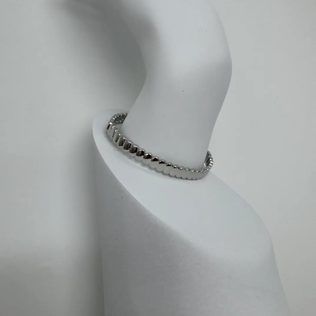 Özel Seri Silver Vintage Kelepçe Bileklik - 2