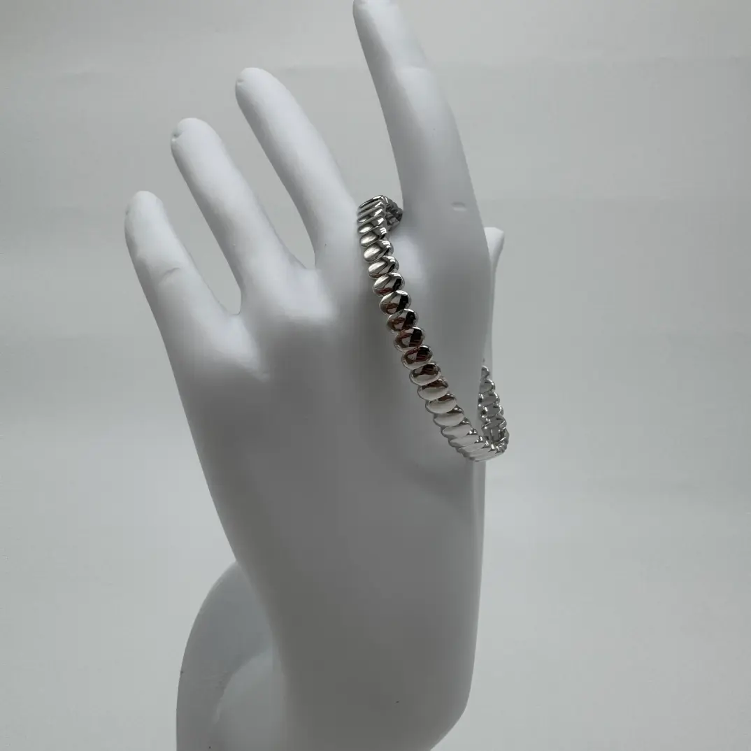 Özel Seri Silver Vintage Kelepçe Bileklik - 3